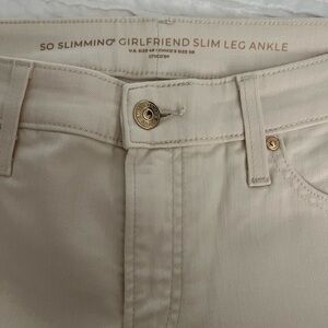 Chico's Cream So Slimming Ankle Pants